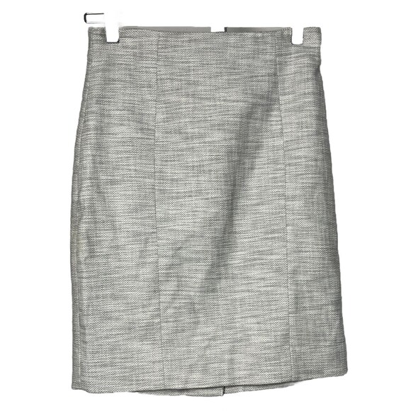 Banana Republic Straight Office Pencil Skirt 2 Preppy Heather Cream Career Style - Picture 1 of 3